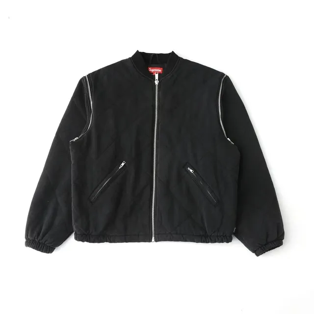 Supreme Quilted Bomber Jacket Black