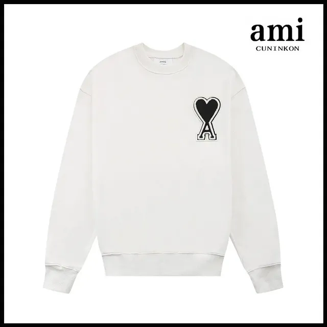 AMI Paris Crewneck Sweatshirt Heart Logo