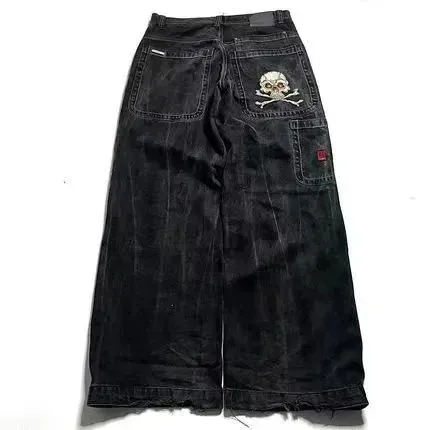 JNCO Wide-Leg Jeans Skull Embroidery
