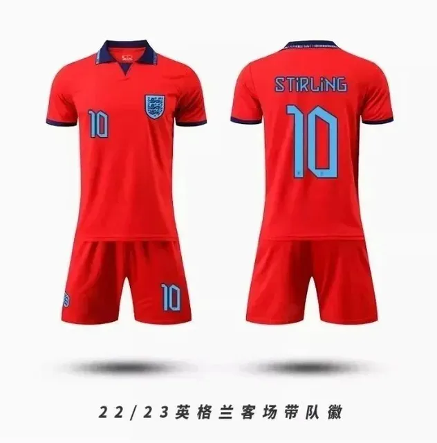 England National Team × Adidas 22/23 England Away Kit Stirling #10
