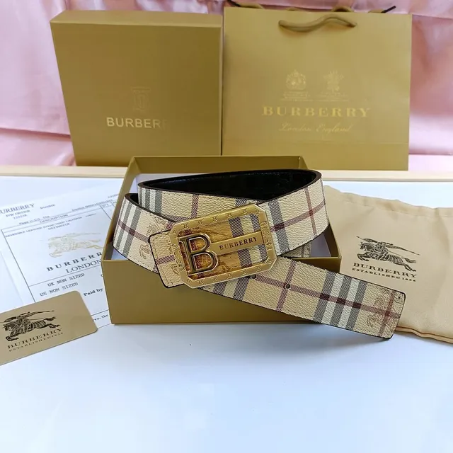 Burberry Check Print Belt Classic Check