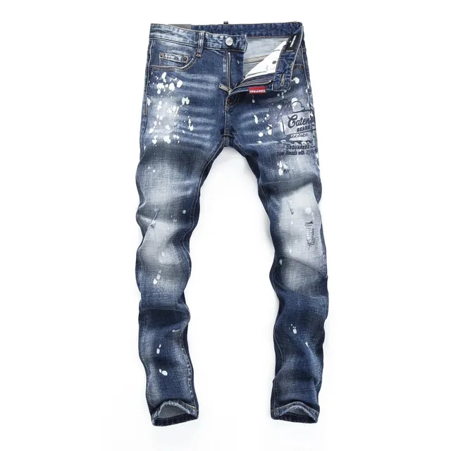 Dsquared2 Distressed Jeans Paint Splatter