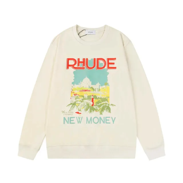 Rhude Graphic Sweatshirt New Money Print