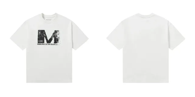 Maison Margiela Logo T-Shirt Distressed M Print
