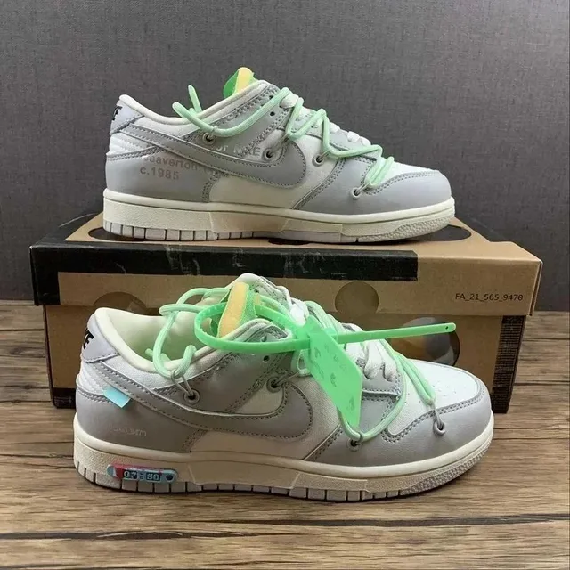 SB Dunk Low Off-White x Nike 'University Green'