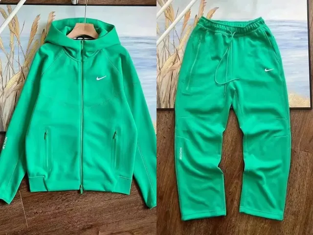Nike Tech Fleece Hoodie and Joggers Nocta Green