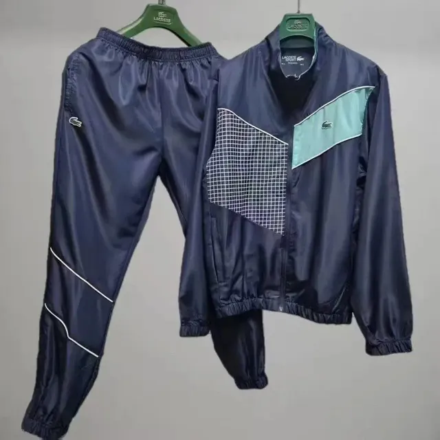 Lacoste Track Suit Grid Panel