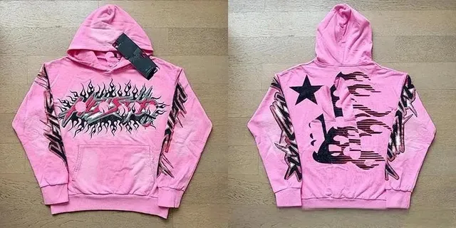 Corteiz Hooded Sweatshirt Flame Graphic