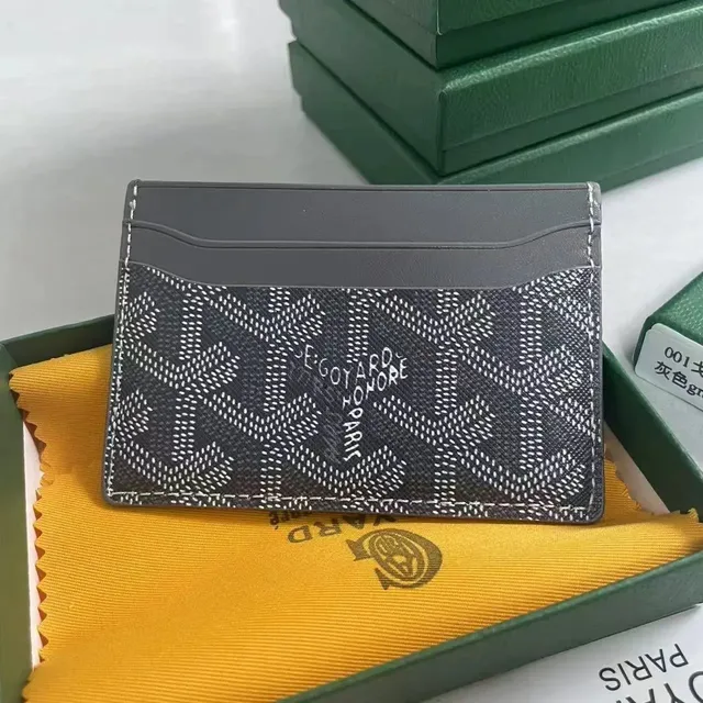 Goyard Card Holder Goyardine Canvas