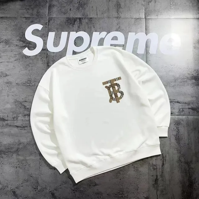 Burberry × Supreme Crewneck Sweatshirt TB Logo Check