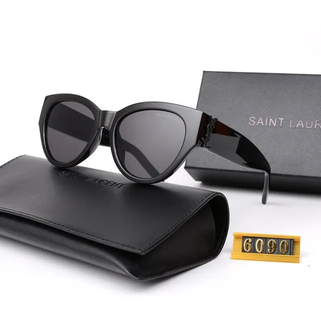 Saint Laurent Cat-Eye Sunglasses Matte Black