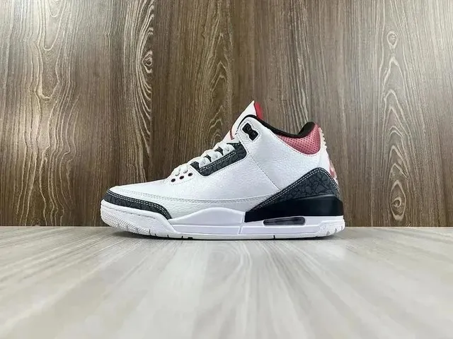Air Jordan 3 White Black Pink