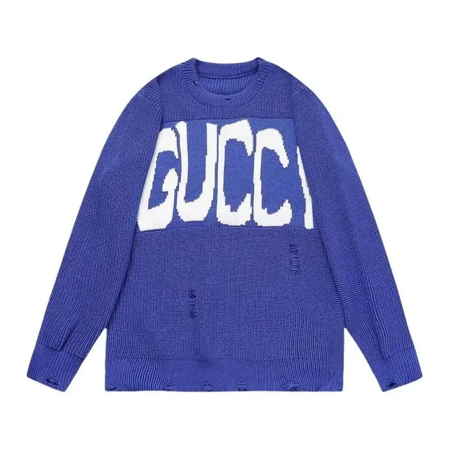 Gucci Knit Sweater GG Logo Intarsia