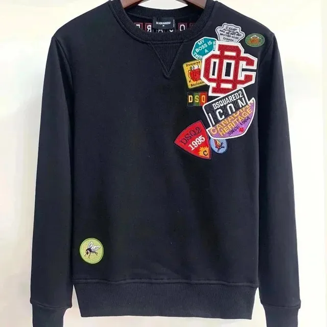 Dsquared2 Crewneck Sweatshirt Patchwork Logo