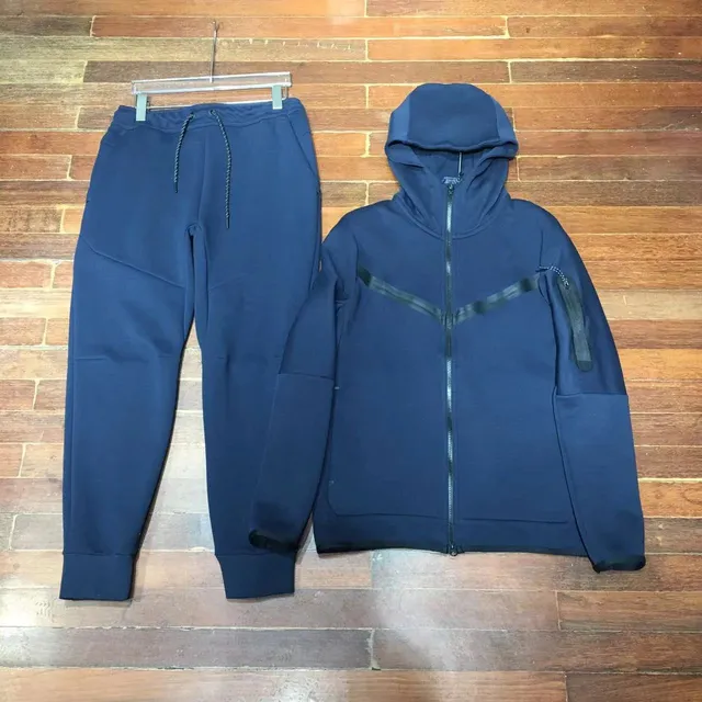 Nike Tech Fleece Hoodie and Joggers Navy