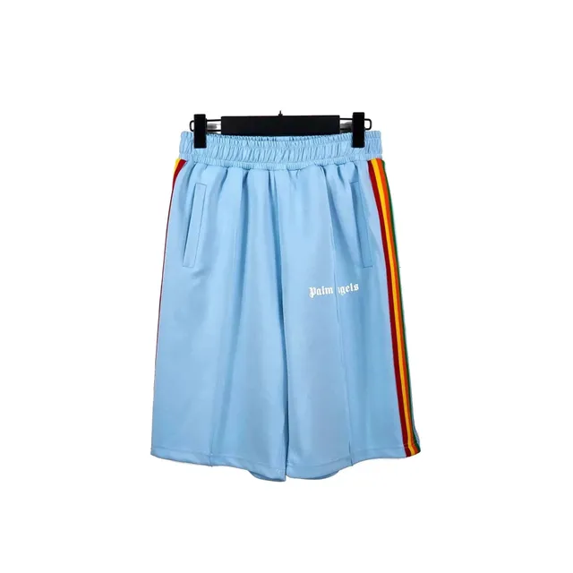 Palm Angels Track Shorts Rasta Stripe