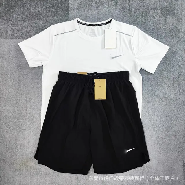 White short sleeved ice silk set