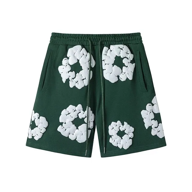 Balenciaga Embroidered Shorts 3D Floral Print