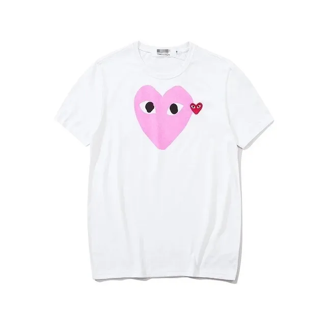 Comme des Garçons Heart Logo Tee Pink Heart