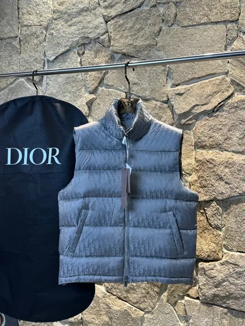 Dior Puffer Vest Oblique Logo