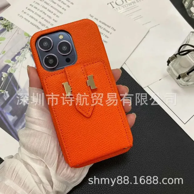 Hermès Phone Case with Cardholder Epsom Leather