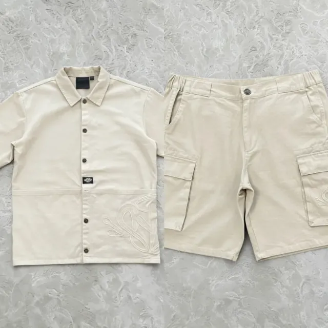 Carhartt WIP Short-Sleeve Shirt & Cargo Shorts Set Embroidered Logo