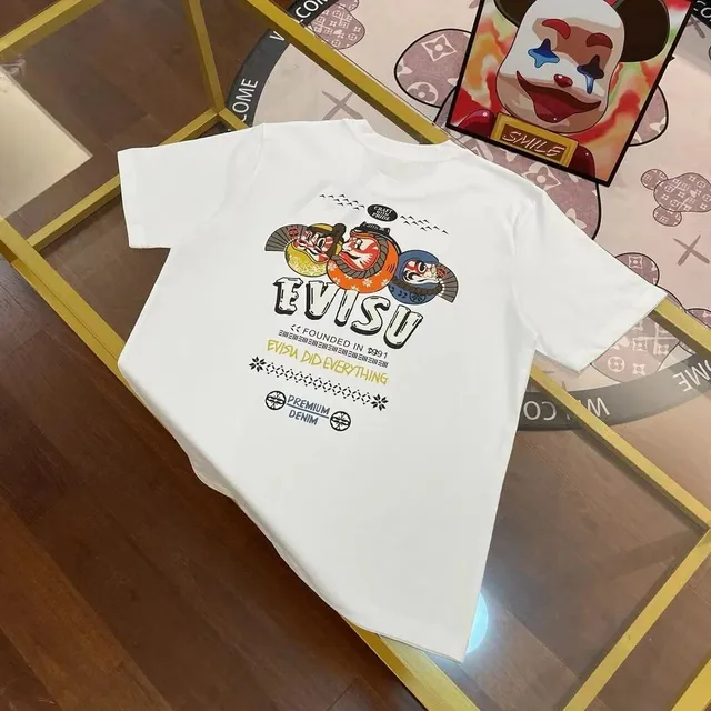Evisu Graphic Tee Daruma Print