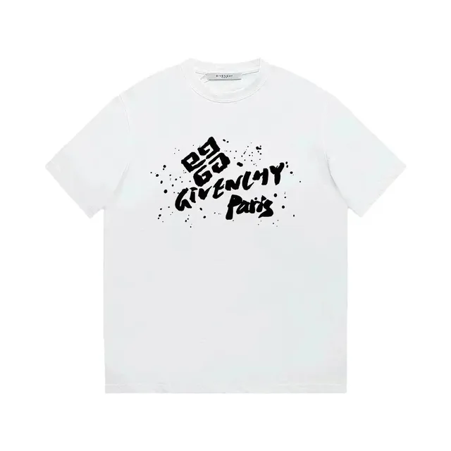 Givenchy Graphic T-Shirt Paint Splatter Logo