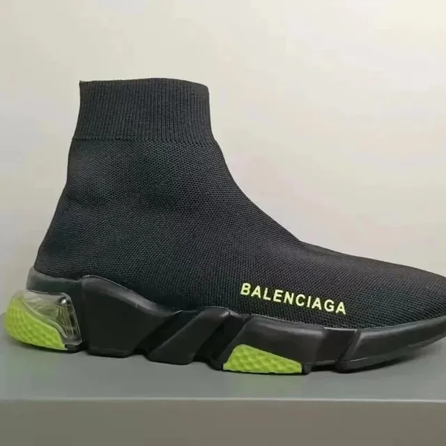 Balenciaga Speed Trainer Neon Green Accents
