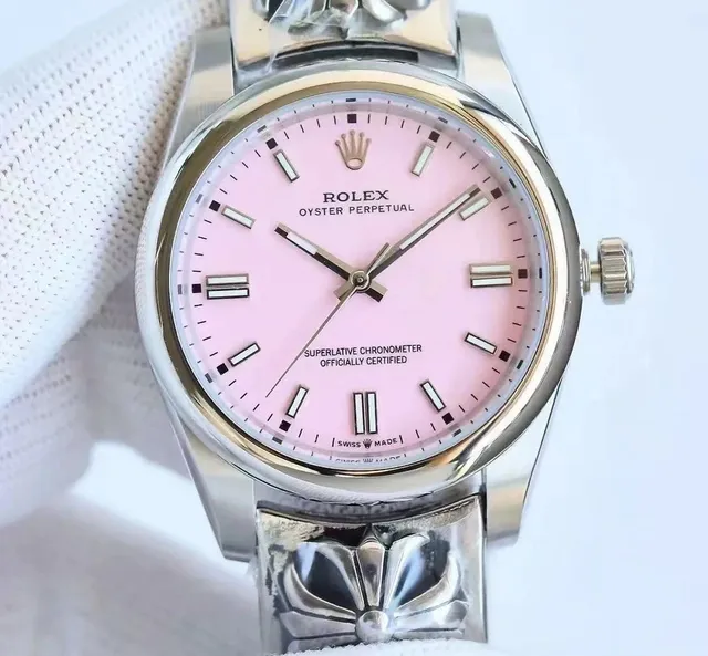Rolex × Chrome Hearts Oyster Perpetual Pink Dial