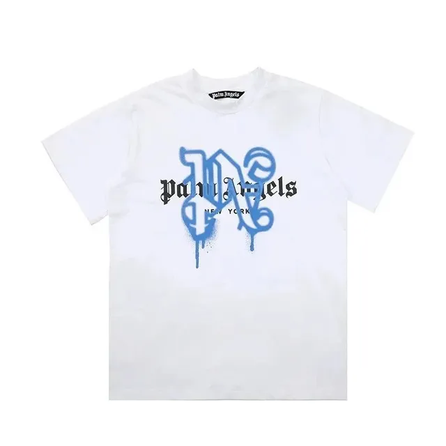 Palm Angels Graphic Tee Spray Paint Logo