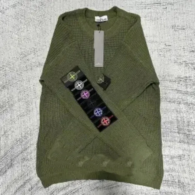Stone Island Knit Sweater Compass Logo Patch