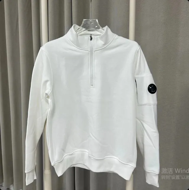 C.P. Company Half-Zip Sweatshirt Classic Logo Patch