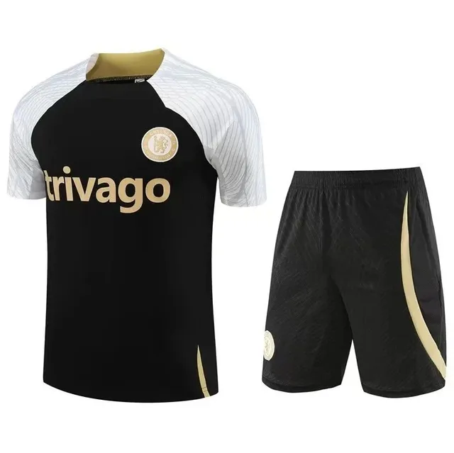 Chelsea Training Kit Black Gold