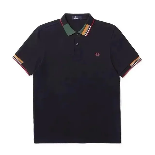 Fred Perry Polo Shirt Tipped Collar and Cuffs