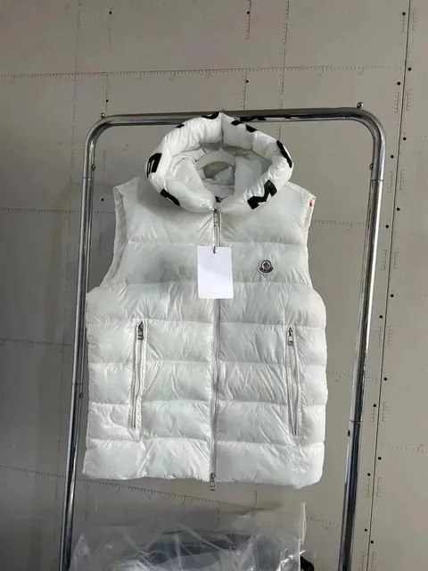 Moncler Puffer Vest with Contrasting Hood Trim