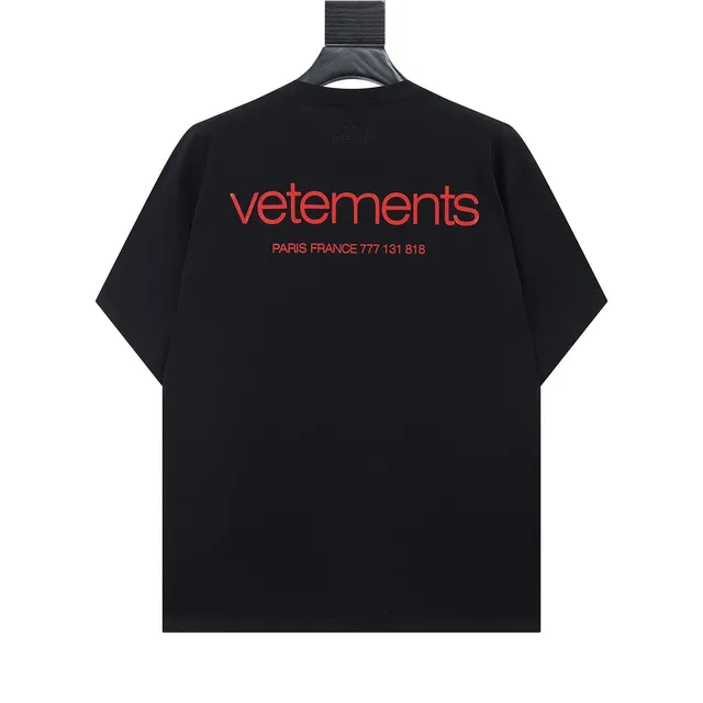 Vetements Logo Tee Paris France