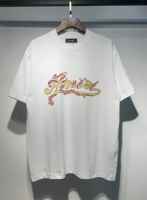 Amiri Graphic Tee Ornate Logo Print