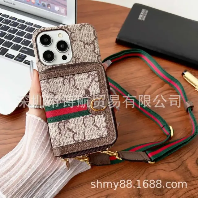 Gucci GG Marmont Phone Case Bag Web Stripe Strap