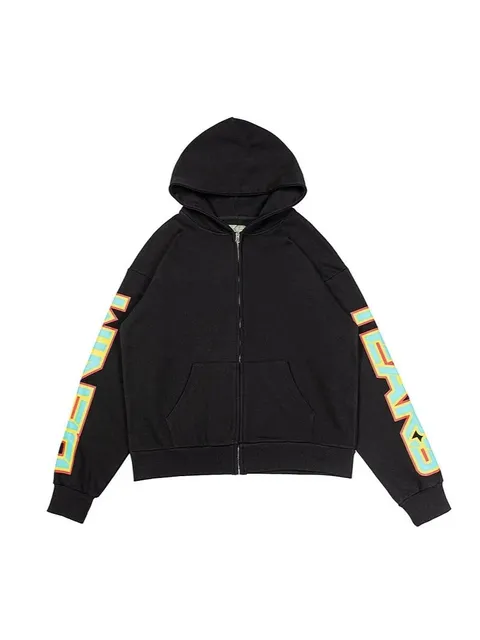 Corteiz Zip-Up Hoodie Logo Sleeve