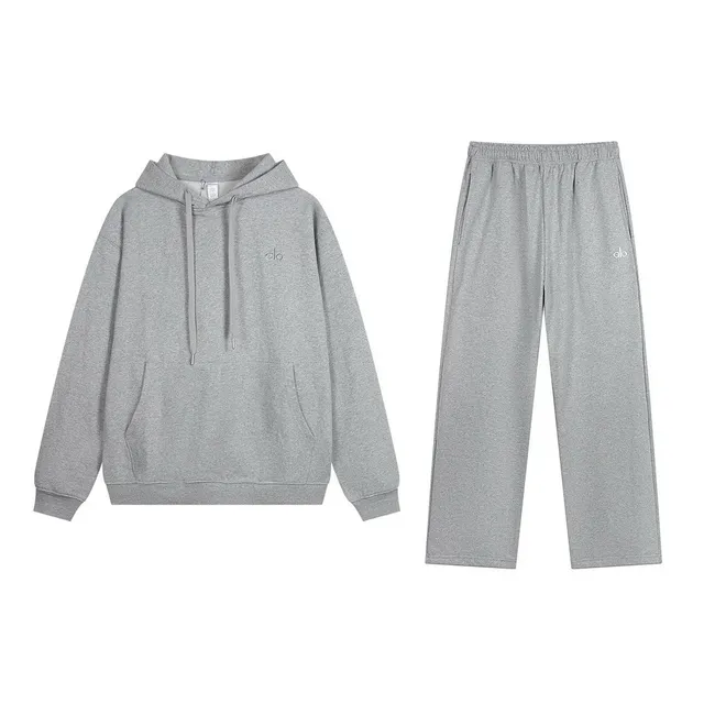 Aimé Leon Dore Hoodie and Joggers Set Heather Grey