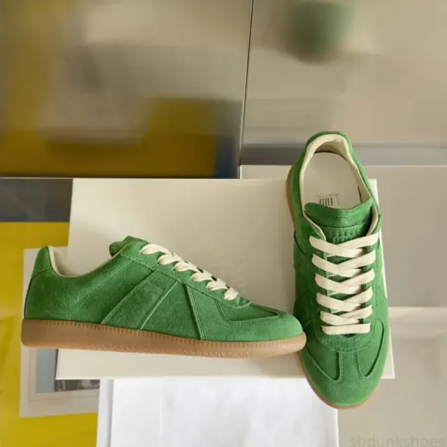Maison Margiela Future Sneaker Suede Green