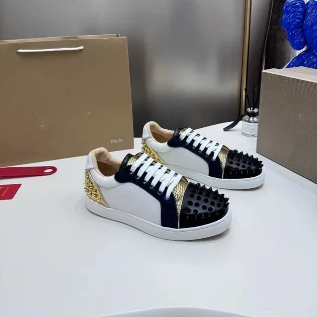 拼色黑白金柳钉