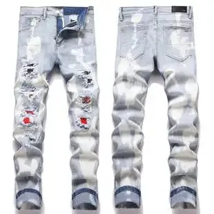Levi's 501 Jeans Distressed Patchwork