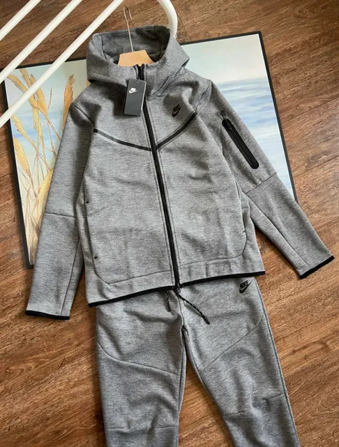 Nike Tech Fleece Hoodie and Joggers Heather Grey