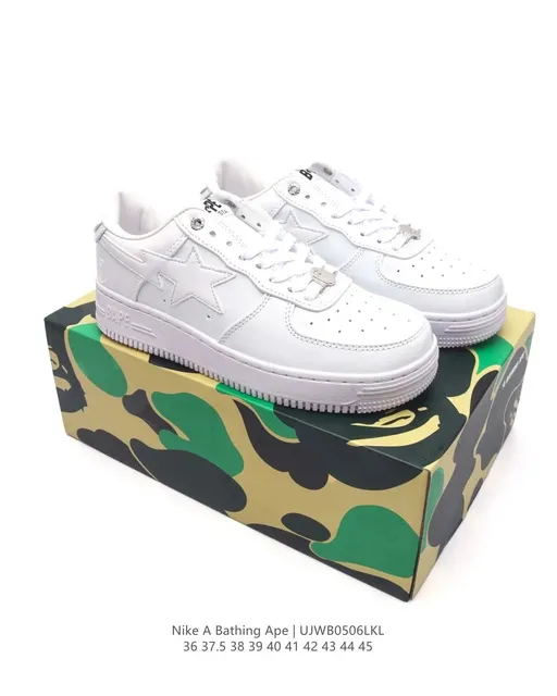 Off-White × Nike Air Force 1 Low Bathing Ape