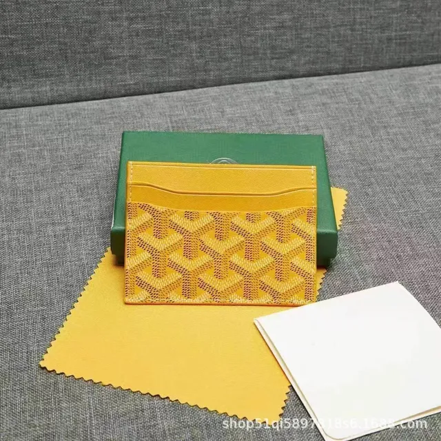 Goyard Card Holder Goyardine Canvas