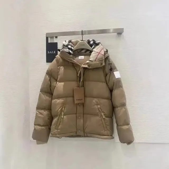 Burberry Puffer Jacket Checkered Hood