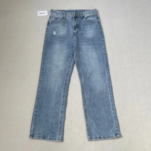 Acne Studios Straight Leg Jeans Light Wash Distressed