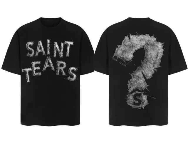 Saint Laurent Graphic T-Shirt Saint Tears Print